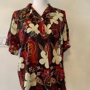Vibrant Floral Hawaiian Shirt